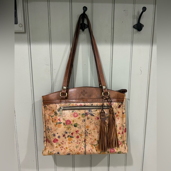 Patricia Nash Floral Shoulder Bag - Brown and Cream - Picture 4 of 10